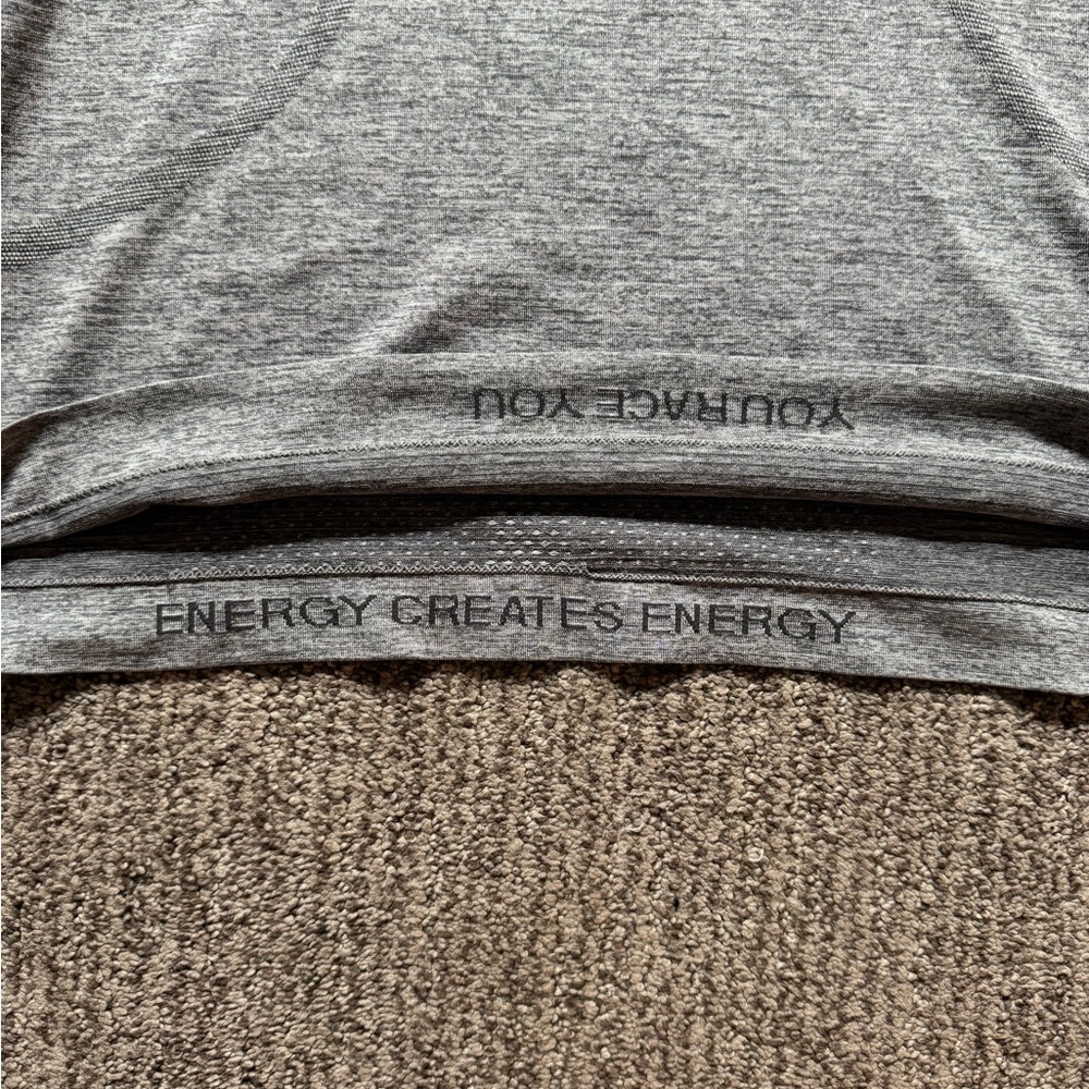 lululemon athletica Heather Gray Long Sleeve Top - Picture 3 of 4